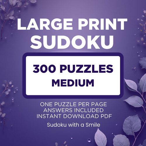 Medium 300 Puzzles digital download